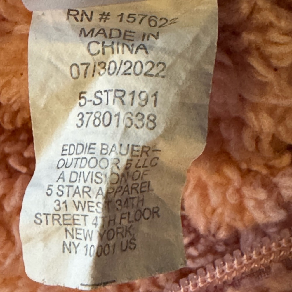 Eddie Bauer Baby Blush Pink Onesie Infant Fleece Plush Bear Hoodie Size … - Picture 7 of 8